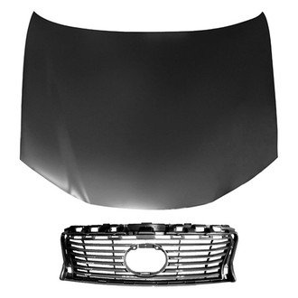 Replace® - 2-Piece (Hood Panel, Grille) (CAPA Certified)