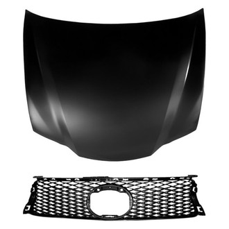 Replace® - 2-Piece (Hood Panel, Grille) (CAPA Certified)