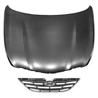 Replace® - 2-Piece (Hood Panel, Grille) (Brand New OE)