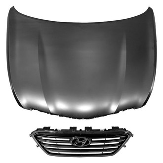 Replace® - 2-Piece (Hood Panel, Grille) (Brand New OE)