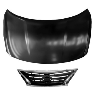 Replace® - 2-Piece (Hood Panel, Grille)