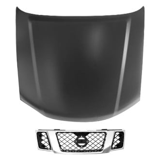 Replace® - 2-Piece (Hood Panel, Grille) (CAPA Certified)