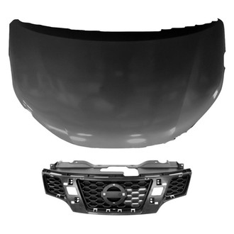 Replace® - 2-Piece (Hood Panel, Grille) (CAPA Certified)