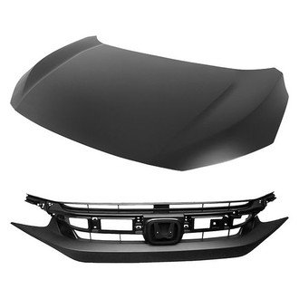 Replace® - 2-Piece (Hood Panel, Grille) (Platinum Plus)