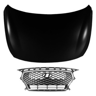 Replace® - 2-Piece (Hood Panel, Grille) (CAPA Certified)