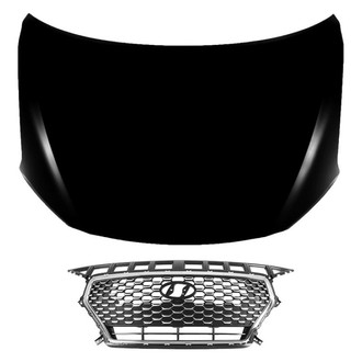 Replace® - 2-Piece (Hood Panel, Grille) (CAPA Certified)