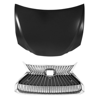 Replace® - 2-Piece (Hood Panel, Grille) (CAPA Certified)