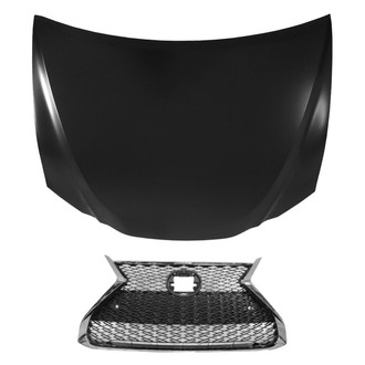 Replace® - 2-Piece (Hood Panel, Grille)
