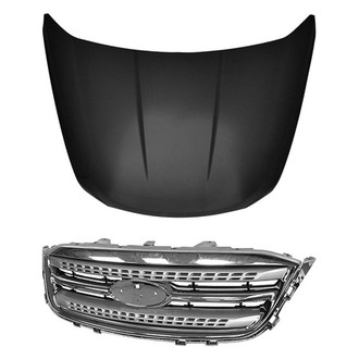 Replace® - 2-Piece (Hood Panel, Grille) (CAPA Certified)