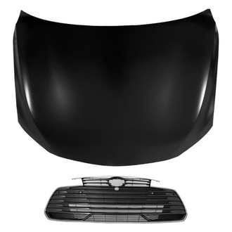 Replace® - 2-Piece (Hood Panel, Grille) (CAPA Certified)