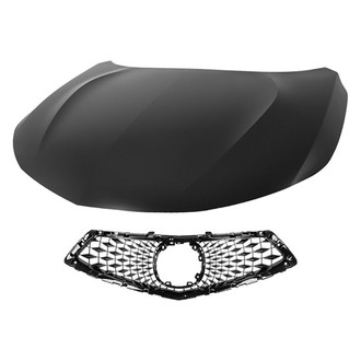 Replace® - 2-Piece (Hood Panel, Grille) (CAPA Certified)