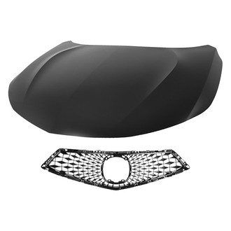 Replace® - 2-Piece (Hood Panel, Grille) (CAPA Certified)
