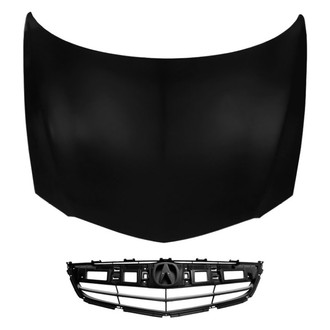 Replace® - 2-Piece (Hood Panel, Grille) (CAPA Certified)