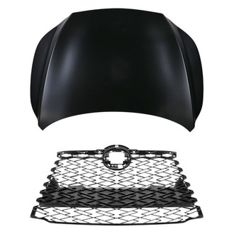 Replace® - 2-Piece (Hood Panel, Grille) (CAPA Certified)