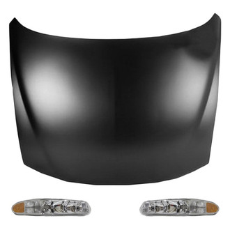 Replace® - 3-Piece Kit (Driver and Passenger Side Headlights, Hood Panel) (Value Line)