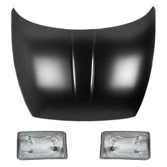 Replace® - 3-Piece Kit (Driver and Passenger Side Headlight Lenses and Housings, Hood Panel) (Value Line)