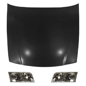 Replace® - 3-Piece Kit (Driver and Passenger Side Headlights, Hood Panel) (Value Line)