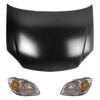 Replace® - 3-Piece Kit (Driver and Passenger Side Headlights, Hood Panel) (Value Line)