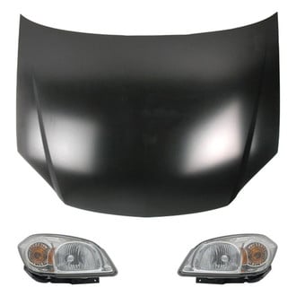 Replace® - 3-Piece Kit (Driver and Passenger Side Headlights, Hood Panel) (CAPA Certified)