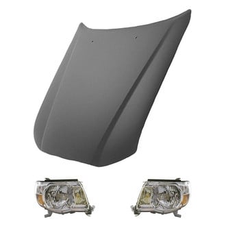 Replace® - 3-Piece Kit (Driver and Passenger Side Headlights, Hood Panel) (Value Line)