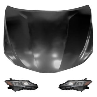 Replace® - 3-Piece Kit (Driver and Passenger Side Headlights, Hood Panel) (Standard Line)