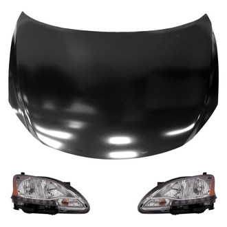 Replace® - 3-Piece Kit (Driver and Passenger Side Headlights, Hood Panel) (Value Line)