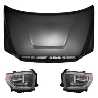 Replace® - 3-Piece Kit (Driver and Passenger Side Headlights, Hood Panel)