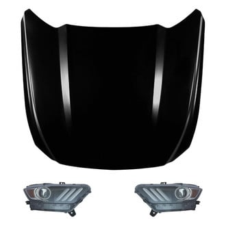 Replace® - 3-Piece Kit (Driver and Passenger Side Headlights, Hood Panel) (CAPA Certified)