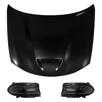 Replace® - 3-Piece Kit (Driver and Passenger Side Headlights, Hood Panel) (Standard Line)