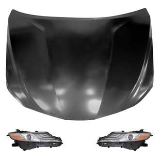 Replace® - 3-Piece Kit (Driver and Passenger Side Headlights, Hood Panel) (Standard Line)