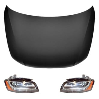 Replace® - 3-Piece Kit (Driver and Passenger Side Headlights, Hood Panel) (Standard Line)