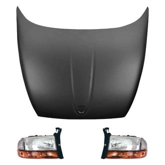 Replace® - 3-Piece Kit (Driver and Passenger Side Headlights, Hood Panel) (Value Line)