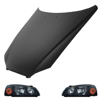 Replace® - 3-Piece Kit (Driver and Passenger Side Headlights, Hood Panel) (Value Line)