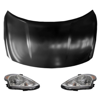 Replace® - 3-Piece Kit (Driver and Passenger Side Headlights, Hood Panel)