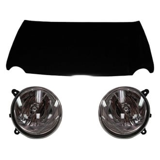 Replace® - 3-Piece Kit (Driver and Passenger Side Headlights, Hood Panel) (Brand New OE)