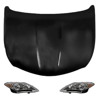 Replace® BNDL-215084 - 3-Piece Kit (Driver and Passenger Side Headlights, Hood Panel) (Brand New OE)