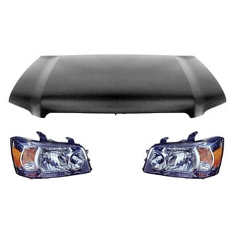 Replace® - 3-Piece Kit (Driver and Passenger Side Headlights, Hood Panel)