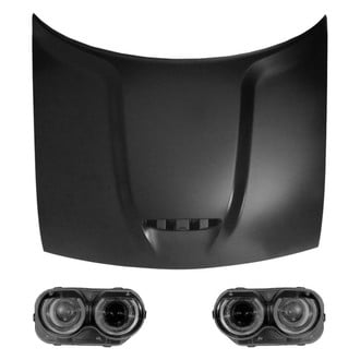 Replace® - 3-Piece Kit (Driver and Passenger Side Headlights, Hood Panel) (CAPA Certified)