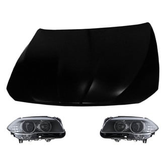 Replace® BNDL-215211 - 3-Piece Kit (Driver and Passenger Side Headlights, Hood Panel) (CAPA Certified)