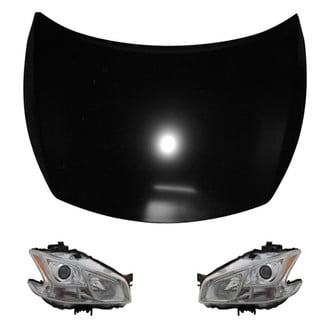 Replace® - 3-Piece Kit (Driver and Passenger Side Headlights, Hood Panel) (CAPA Certified)