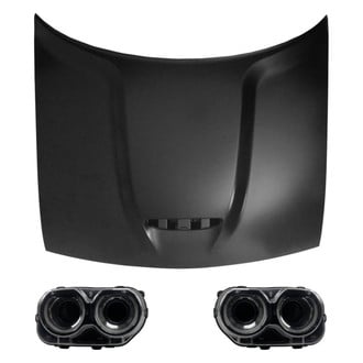 Replace® - 3-Piece Kit (Driver and Passenger Side Headlights, Hood Panel) (CAPA Certified)