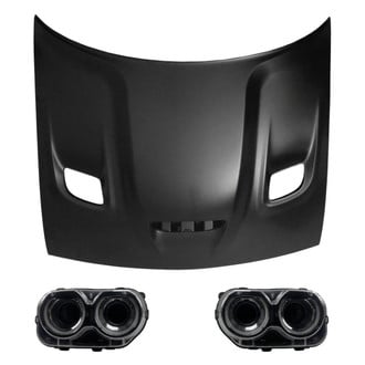 Replace® - 3-Piece Kit (Driver and Passenger Side Headlights, Hood Panel) (CAPA Certified)