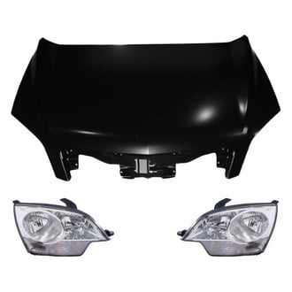 Replace® - 3-Piece Kit (Driver and Passenger Side Headlights, Hood Panel) (CAPA Certified)