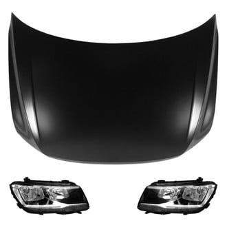 Replace® - 3-Piece Kit (Driver and Passenger Side Headlights, Hood Panel) (CAPA Certified)