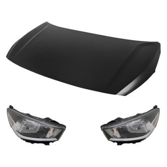 Replace® - 3-Piece Kit (Driver and Passenger Side Headlights, Hood Panel) (CAPA Certified)