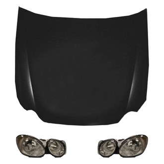 Replace® - 3-Piece Kit (Driver and Passenger Side Headlights, Hood Panel)