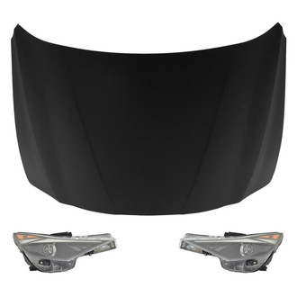 Replace® - 3-Piece Kit (Driver and Passenger Side Headlights, Hood Panel) (Standard Line)