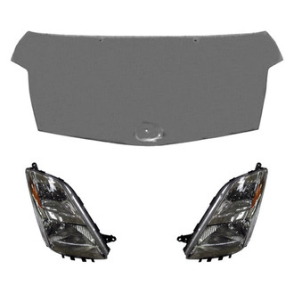 Replace® - 3-Piece Kit (Driver and Passenger Side Headlights, Hood Panel) (Standard Line)