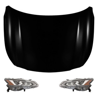 Replace® - 3-Piece Kit (Driver and Passenger Side Headlights, Hood Panel) (Standard Line)