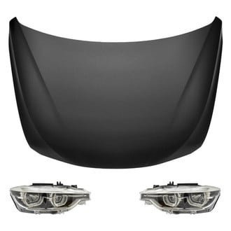 Replace® - 3-Piece Kit (Driver and Passenger Side Headlights, Hood Panel) (Standard Line)